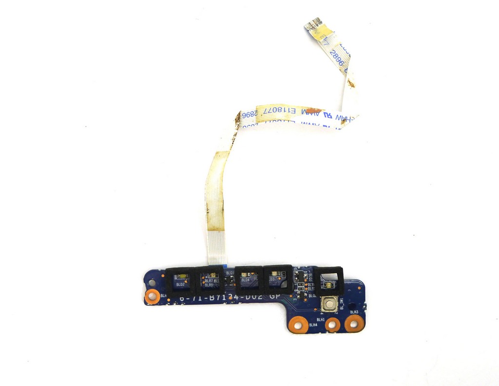 Плата Vga кнопки + LED-индикаторы для ноутбука DNS W170HR (6-71-B7134-D02 GP), б/у